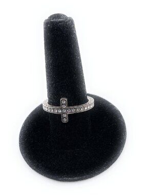 Brighton Crystal Cross Ring size 9 (6298)